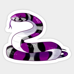 Asssexual Snake Sticker